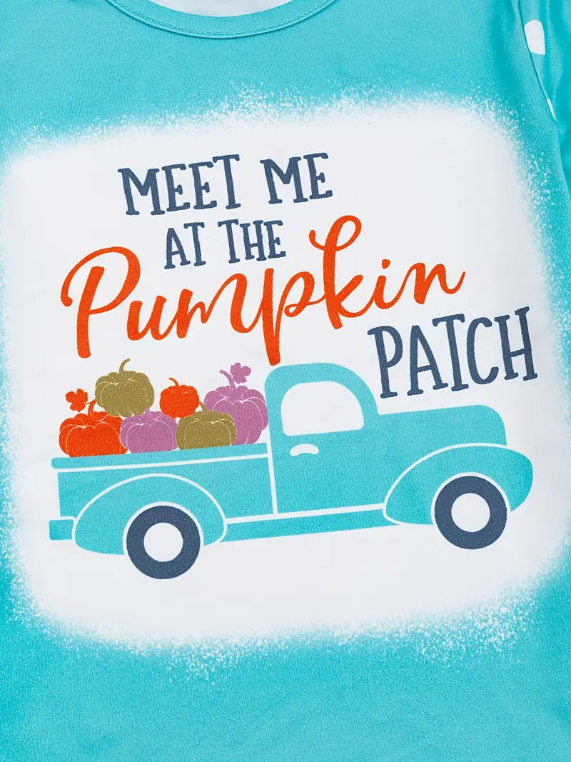 Short Sleeve Autumn T-Shirt - Meet Me At The Pumpkin Patch