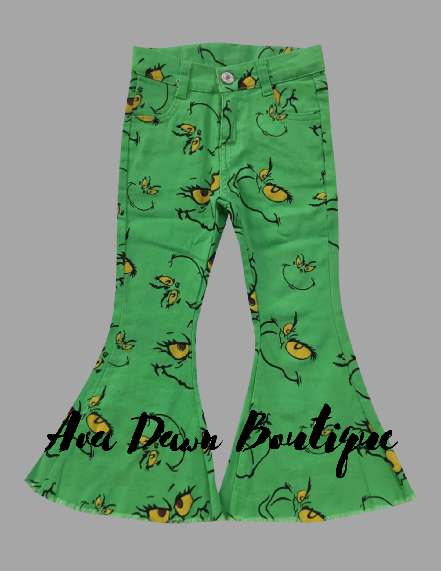 Green Face Inspired Flair Jeans